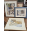 Image 1 : Three Framed Nature Watercolor Paintings in Varying Sizes