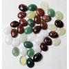 Image 3 : Assorted Natural Gemstone Parcel (44.15 ct total, ~8.6 mm each)