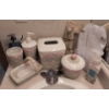Image 1 : Bathroom Bundle #2- Porcelain Powder Room Set w/ New Luxury Bath Products & More