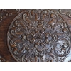 Image 4 : Vintage Chinese Wooden Tea Tray 13.5 X 10 w/ Fabric Covered Box 15.5 X 15 