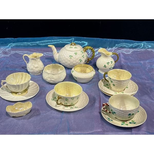 Belleek Clover China Set