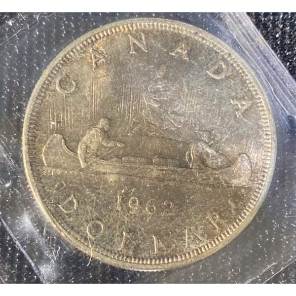 1962 Canadian Dollar 80% Silver 23.33 Grams 