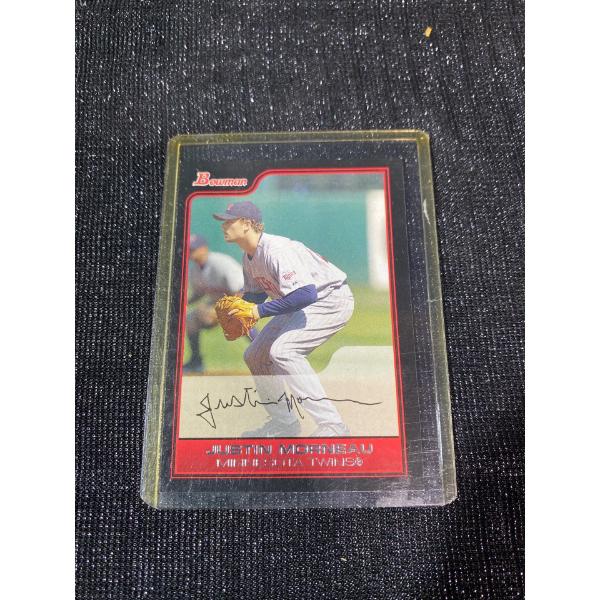 Signed Justin Morneau Baseball Card