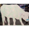 Image 2 : Fun 2 Sided Cow on Wheels! - Anastasia by Maureen Harvey ( 50"H x 60"W x 18"D)