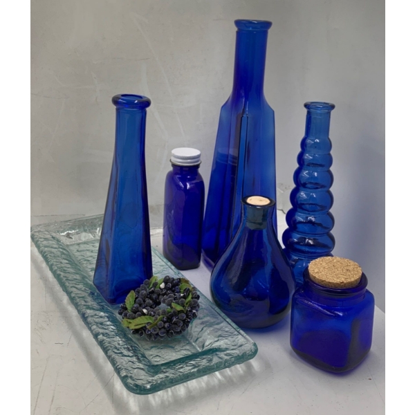 Cobalt Glass Collection #3