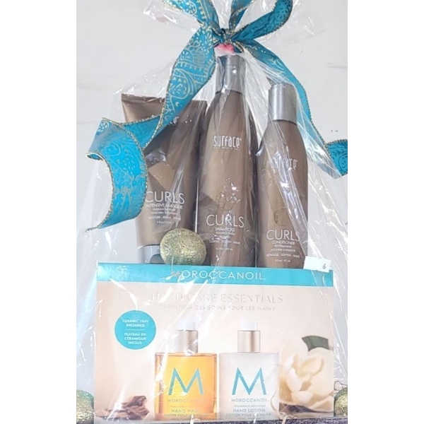 Surface Curl Shampoo/ Conditioner, Masque and Moroccan Oil Hand Care Essentials Valued: $242