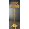 Image 1 : Stunning Vintage Lyre Shaped Brass Music Stand 37T