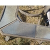 Image 4 : Outdoor Side Table (No Top) 24 W, 24 D, 24 T and Chair 27 W, 78 D, 12 T When Flat w/ Cushion