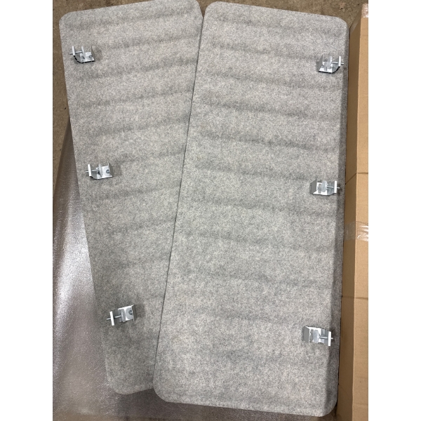 Felt Acoustic Panels with Mounting Hardware and LED Light Fixture