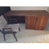 Image 1 : Wooden Desk 64 W, 22 D, 30 T and Chair 21 W, 19 D, 32 T 
