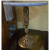 Image 1 : Stunning Side Table w/ Brass Base & Marble Top - 15W, 18T