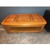 Image 1 : Oak Wood Coffee Table With Lift-Top Feature
