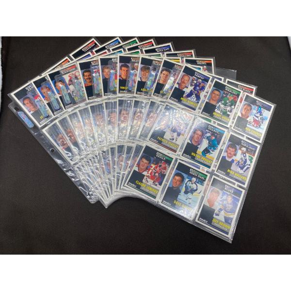 10 Pages of 1991 Pinnacle Hocky Cards