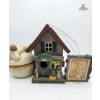 Image 3 : Whimsical Tea Vintage Frog-Themed Collectibles, Ceramic Jars, Trinket Boxes, And Decorative Houses. 