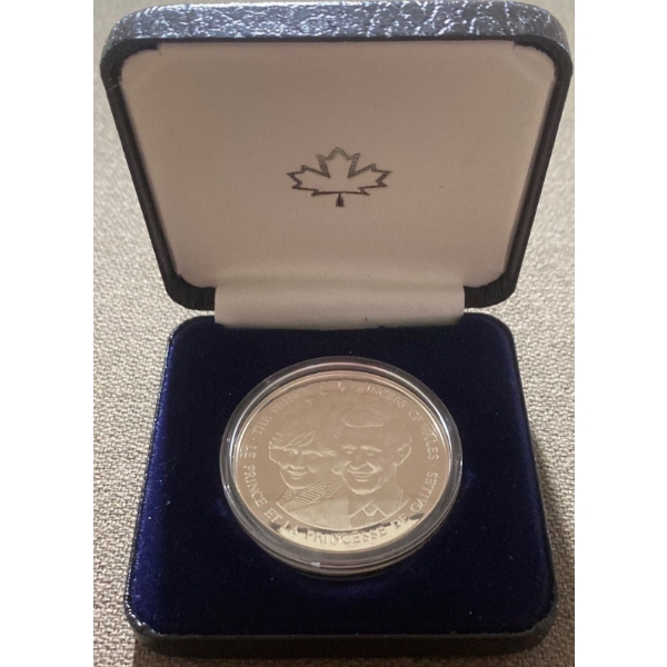 1982 Royals of Wales Proof Dollar 92.5% Silver 24 Grams