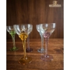 Image 3 : Vintage Harlequin Cordial Glasses Hand-Blown By Blefeld & Co. In Portugal During The Mid-Century Era