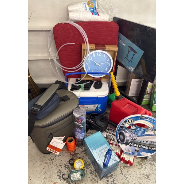 Camper's Pack - Insulated Coolers Activities Jerry Can String Lights Hose & more