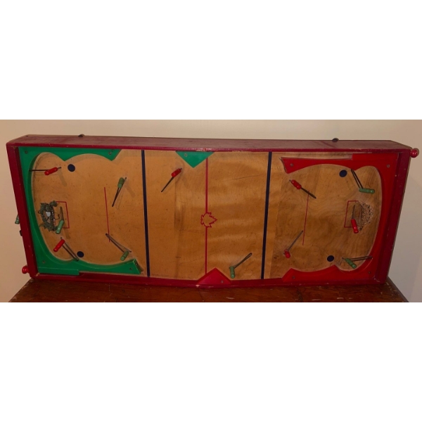 Vintage Wooden Table Hockey Game- 1950's Munro Games
