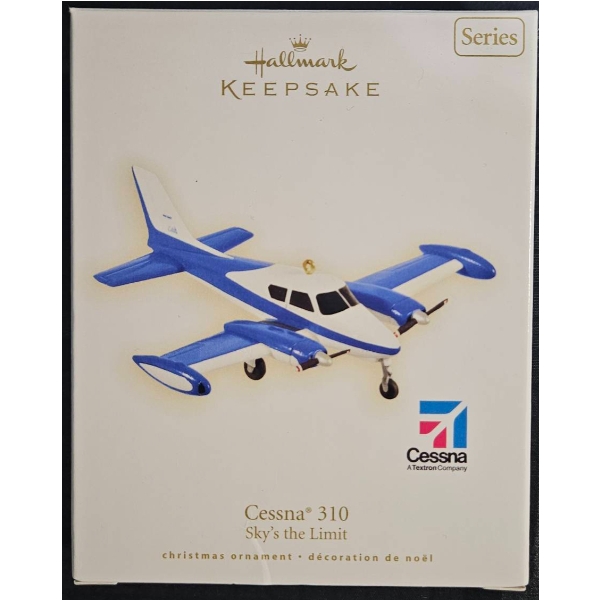 Hallmark Keepsake Christmas Ornament Cessna 310 Sky's the Limit 2009