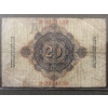 Image 2 : 1920 German Reichsbanknote 20 Mark Banknote, Serial Number D-3274130