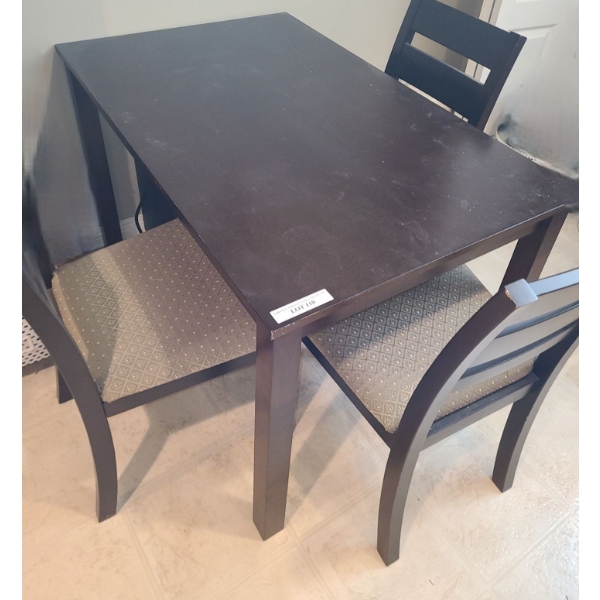 MDF Table & 2 Chairs 47 w 29 1/2 d 29, Chairs 19 w 35 h