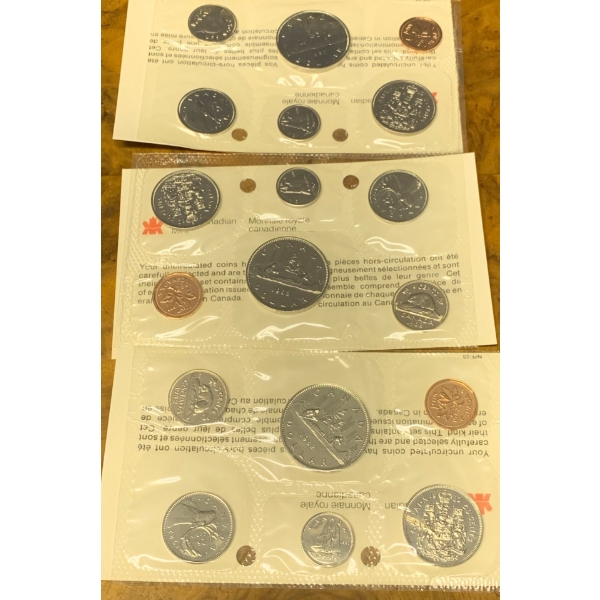Three 1982 RCM Collectable Uncirculated Coin Sets' (Duplicate)