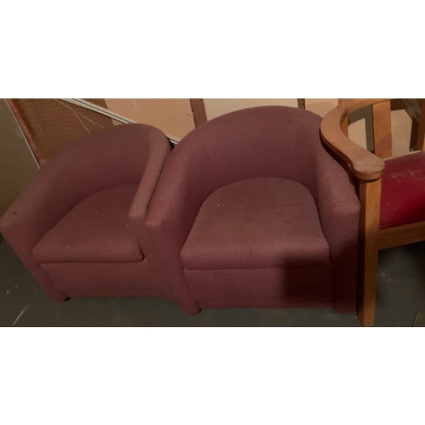 Vintage Pink  Chairs (2) Plus Bonus Chair 