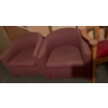 Image 1 : Vintage Pink  Chairs (2) Plus Bonus Chair 