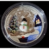 Image 1 : 2014 $20 Venetian Glass Snowman - 99.9% Fine Silver Coin