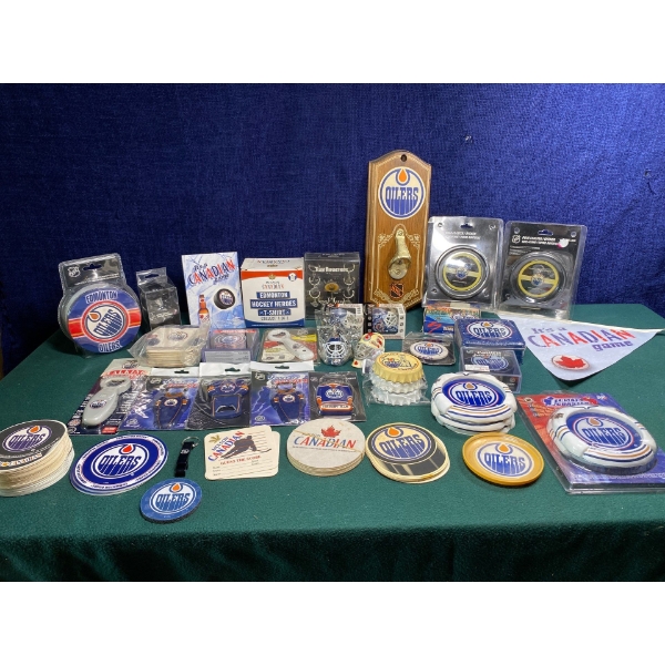 Oilers Bottle Openers and Coasters