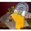 Image 1 : Decorative Turkish Plate Collectible KoolAid Cups Stone S&P & Assorted Kitchen Linens 