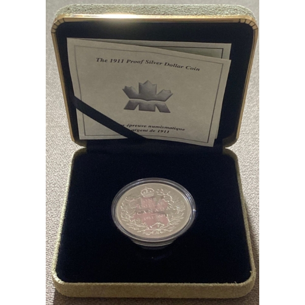 1911 Proof Dollar Coin 92.5% Silver 25.175 Grams
