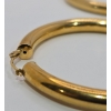 Image 4 : 585 Italy Yellow Gold Hoop Earrings (11.6 Grams Total)