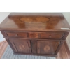 Image 1 : Wooden Cabinet w Drawer and Inlaid Wood Designs 40 w 20 d 31 h 