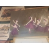 Image 2 : Selection of Art and Frames- Painting of Ballerinas 24 X 18, Antique Frame 36 x 20 (Some Damage) 