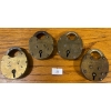 Image 1 : 4 Antique Brass Canada Post Padlocks 3T