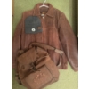Image 1 : Men's Outerwear Collection - Genuine Leather Camel Napsak w/ Bomber Style Jacket & More