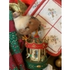 Image 7 : Vintage Holiday Decorations Including 1980s Ornaments, Linens, and Basket