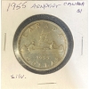 Image 1 : 1955 Canadian Dollar 80% Silver 23.33 Grams 
