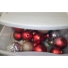 Image 13 : Contents of Closet: Holiday Decorations and 3 Rolling Carts, Dishes, Candleholder 16 T 