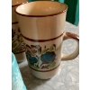 Image 7 :  Vintage Collector Lot, Features Vintage Red Pyrex Bowl, Fire King Mug Set, Pyrex Glass Coffee Perco