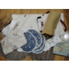 Image 1 : Embroidered Queen Quilt w/ Assorted Linens