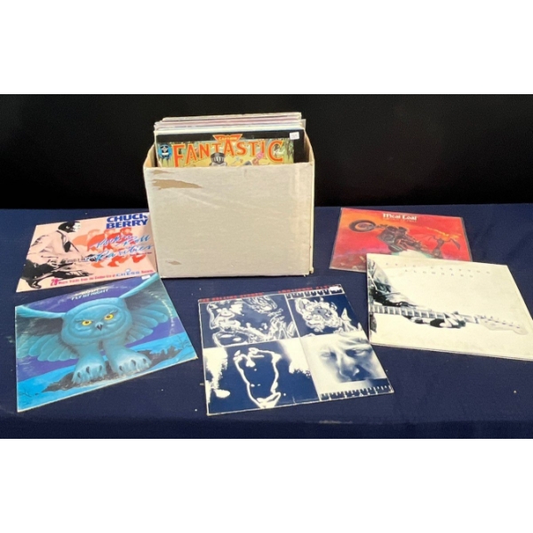 Variety of LP Records - Artists Include; Chuck Berry, Meat Loaf, Rush and many more