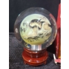 Image 1 : Wang Xisan Ji School Chinese Reverse Painting of a Wolf Crystal Globe
