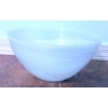 Image 3 : White Glass Bowl with Swirled Design