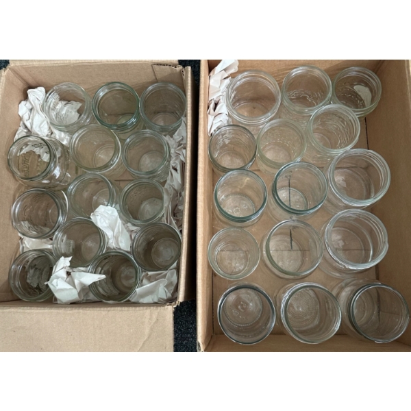 Clear Glass Mason and Canning Jars, 20 Pieces