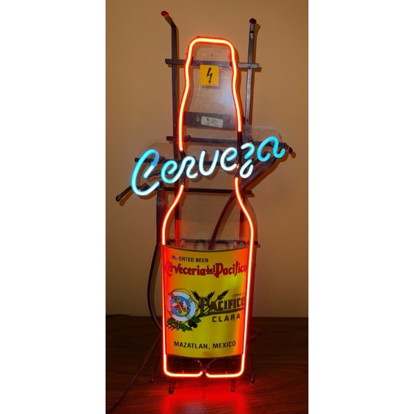 Pacifico Clara Imported Beer Light Up Signage For Your Back Of Bar Design  38"tall