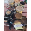 Image 1 : Variety of Antique Tins incl Rare Hippo Oil Tin and Rotary Wall Telephone