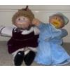 Image 2 : 2 Cabbage Patch Kids - Pre Mee In Blue Female Toddler In Overall Dress
