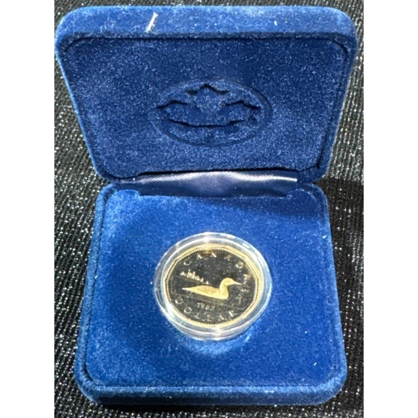  1987 Canadian $1 Common Loon Proof Dollar Coin